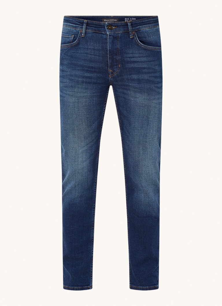 Blugi Marc O'Polo slim fit, decolorare închisă
