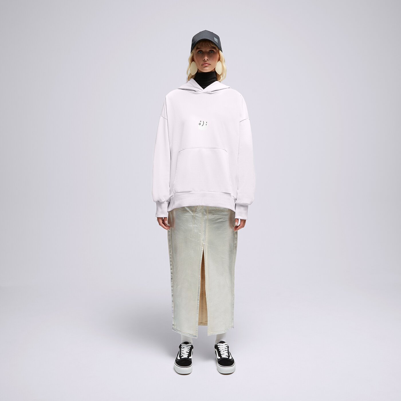 S.NOW JOB SIZEER HOODIE “I DECIDE” OFF WHITE Beige