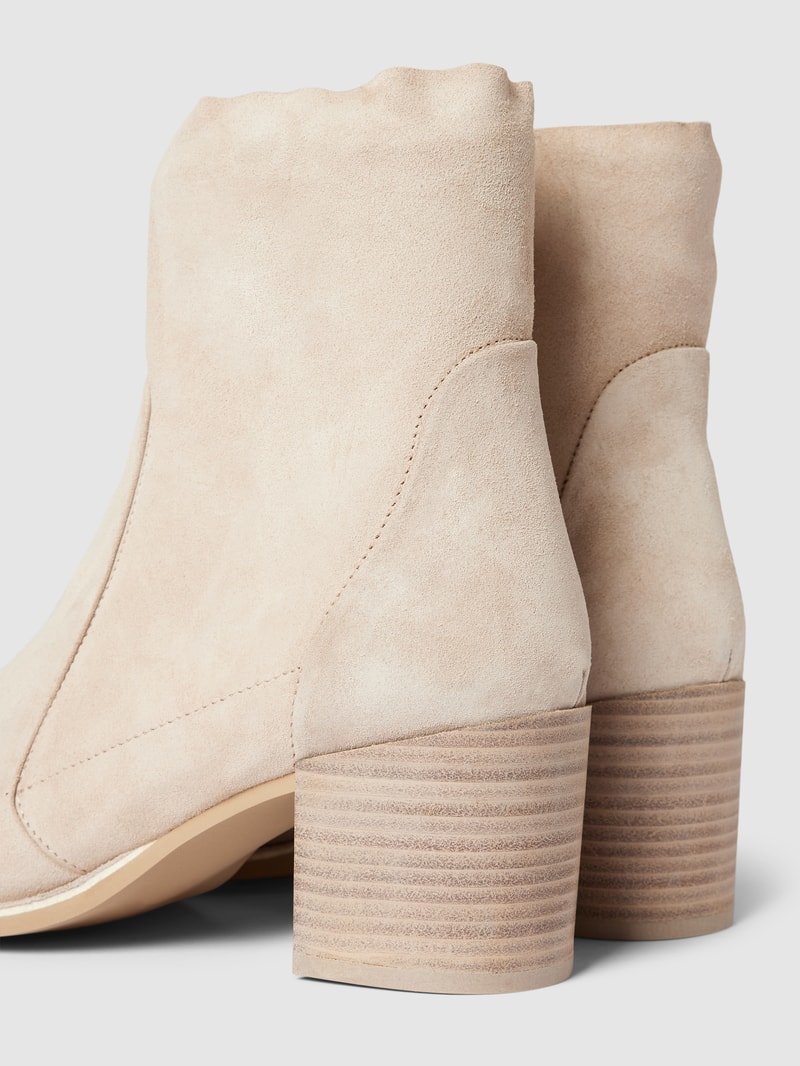 Stiefeletten mit Reißverschluss in taupe