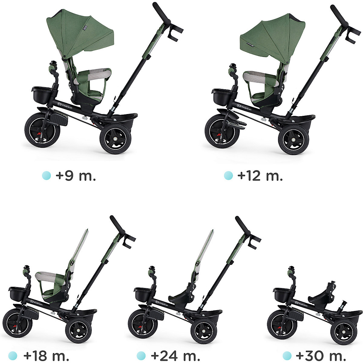 Dreirad SPINSTEP pastel green
