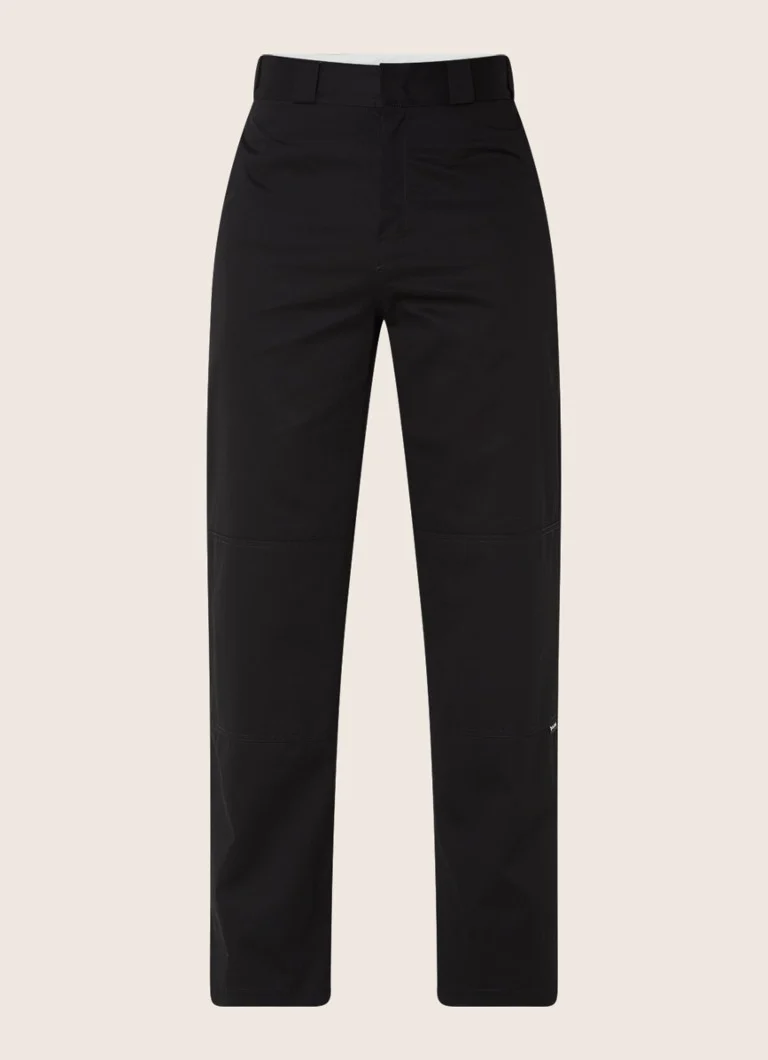 Pantaloni drepți Palm Angels, cu logo și buzunare laterale.