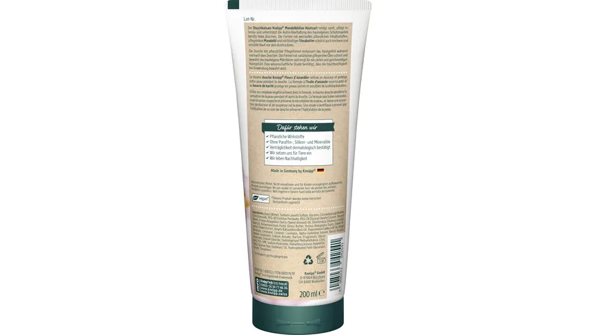 Kneipp Duschbalsam Mandelblüten Hautzart 200 ml