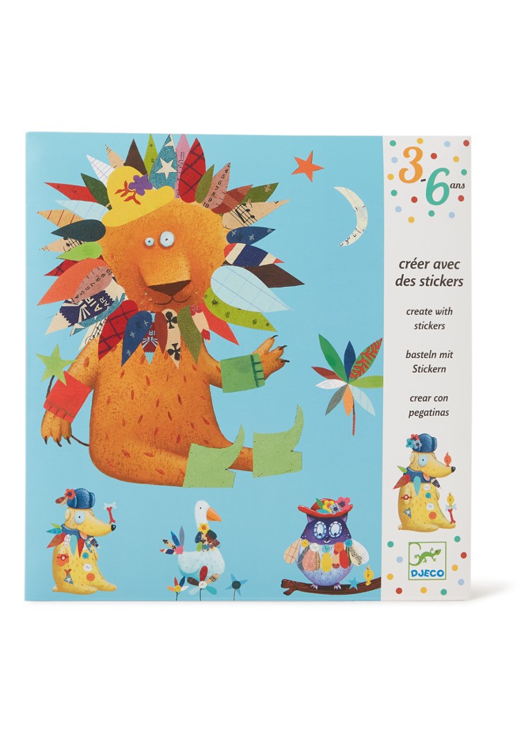 Djeco Create animal theme with stickers