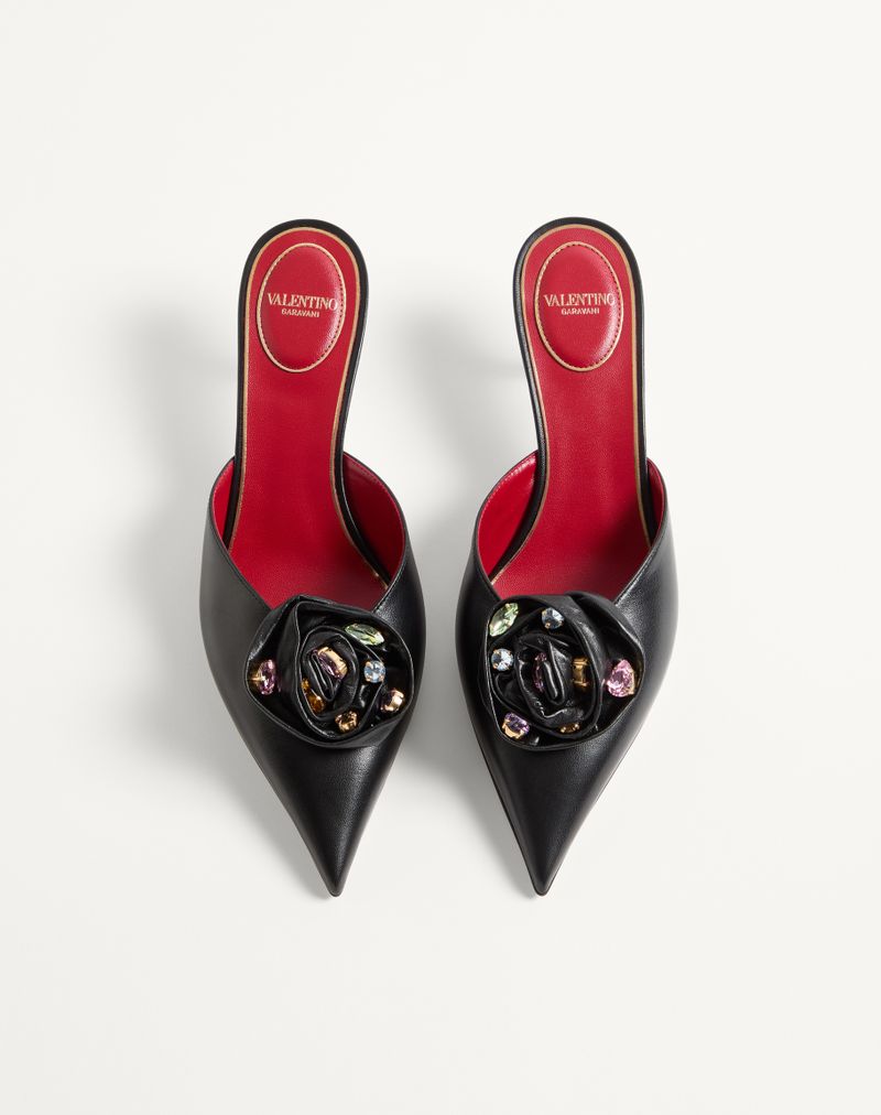 55 mm krystal-krystal børne-dryp-rose-mule