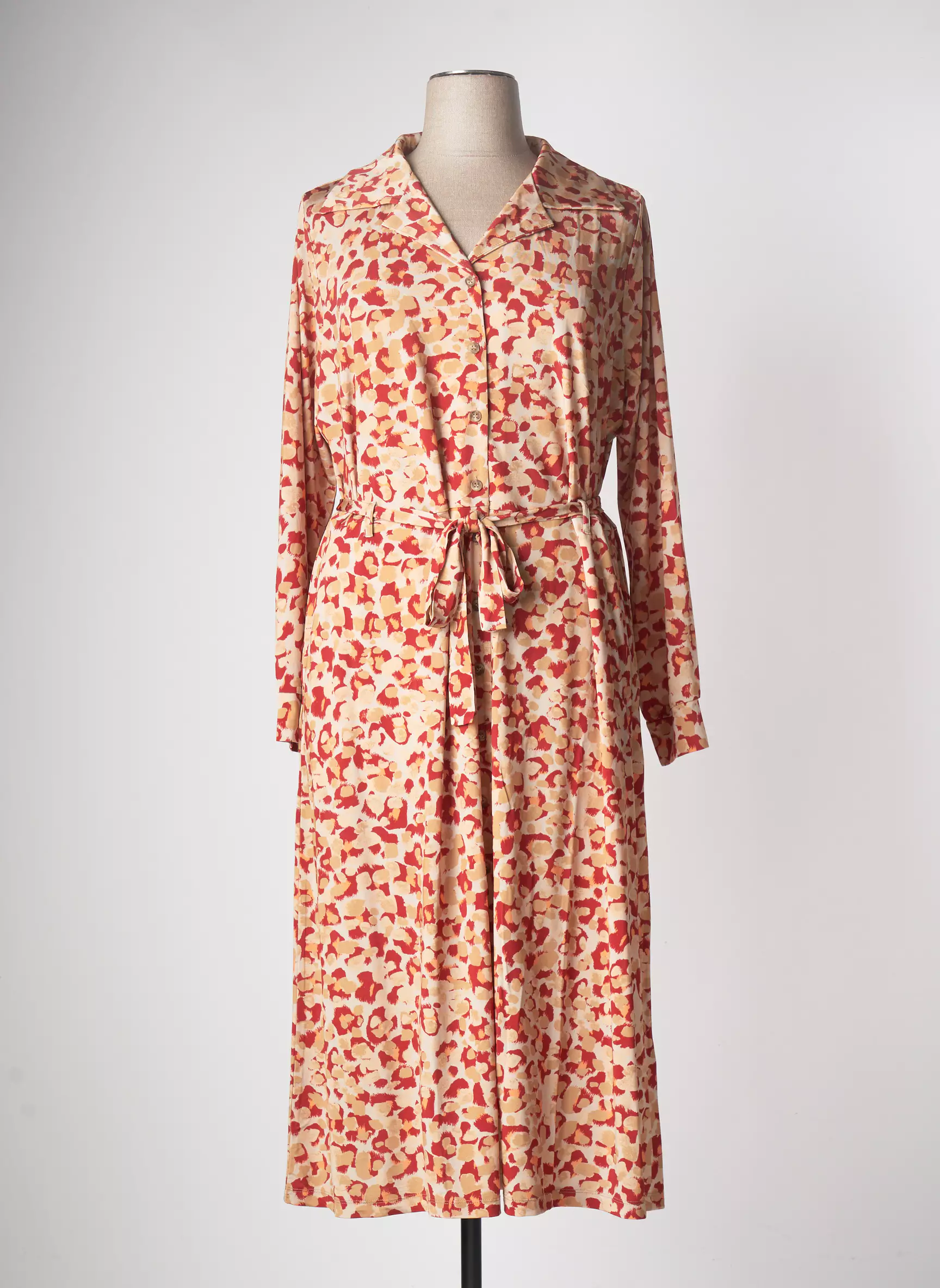 Yesta Robes Longues Femme couleur rouge