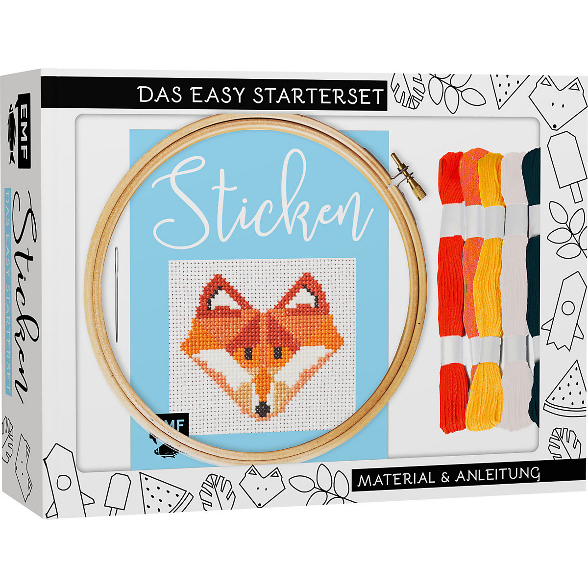Sticken - das Easy Starterset für dekorative Kreuzstichmotive