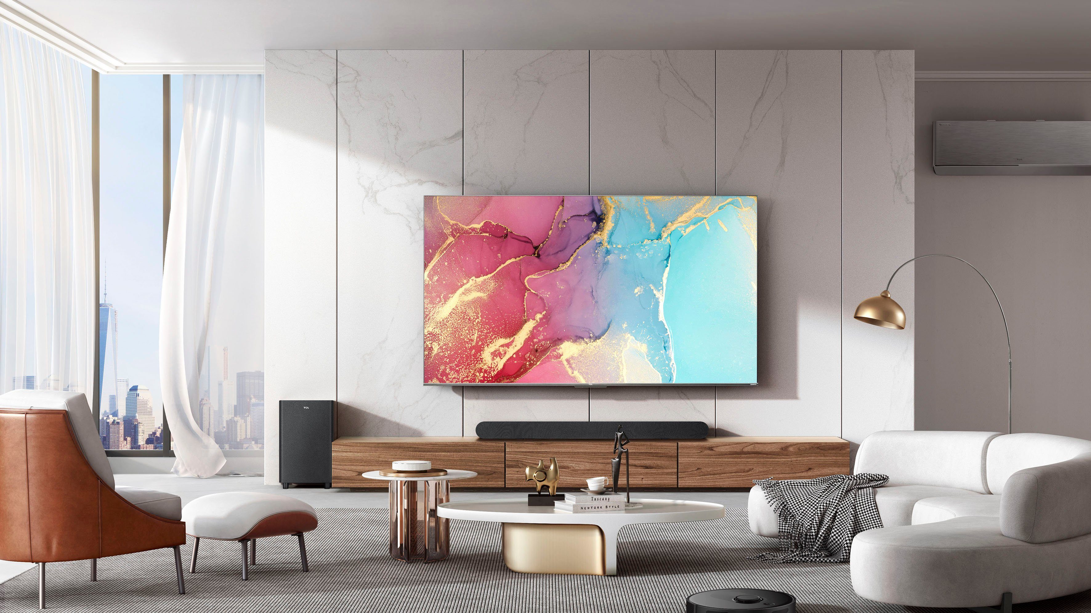 TCL 55RC630X1 QLED-Fernseher (139 cm/55 Zoll, 4K Ultra HD, Smart-TV, HDR Pro, HDR10+, Dolby Vision, Game Master, HDMI 2.1, ONKYO Sound)
