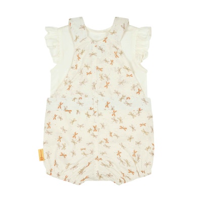 Set Hose + T-Shirt kurzarm, beige für Mädchen