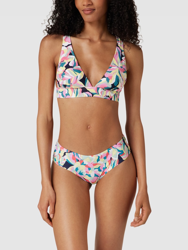 Bikini-Set mit Allover-Muster Modell 'CARILO' in marineblau