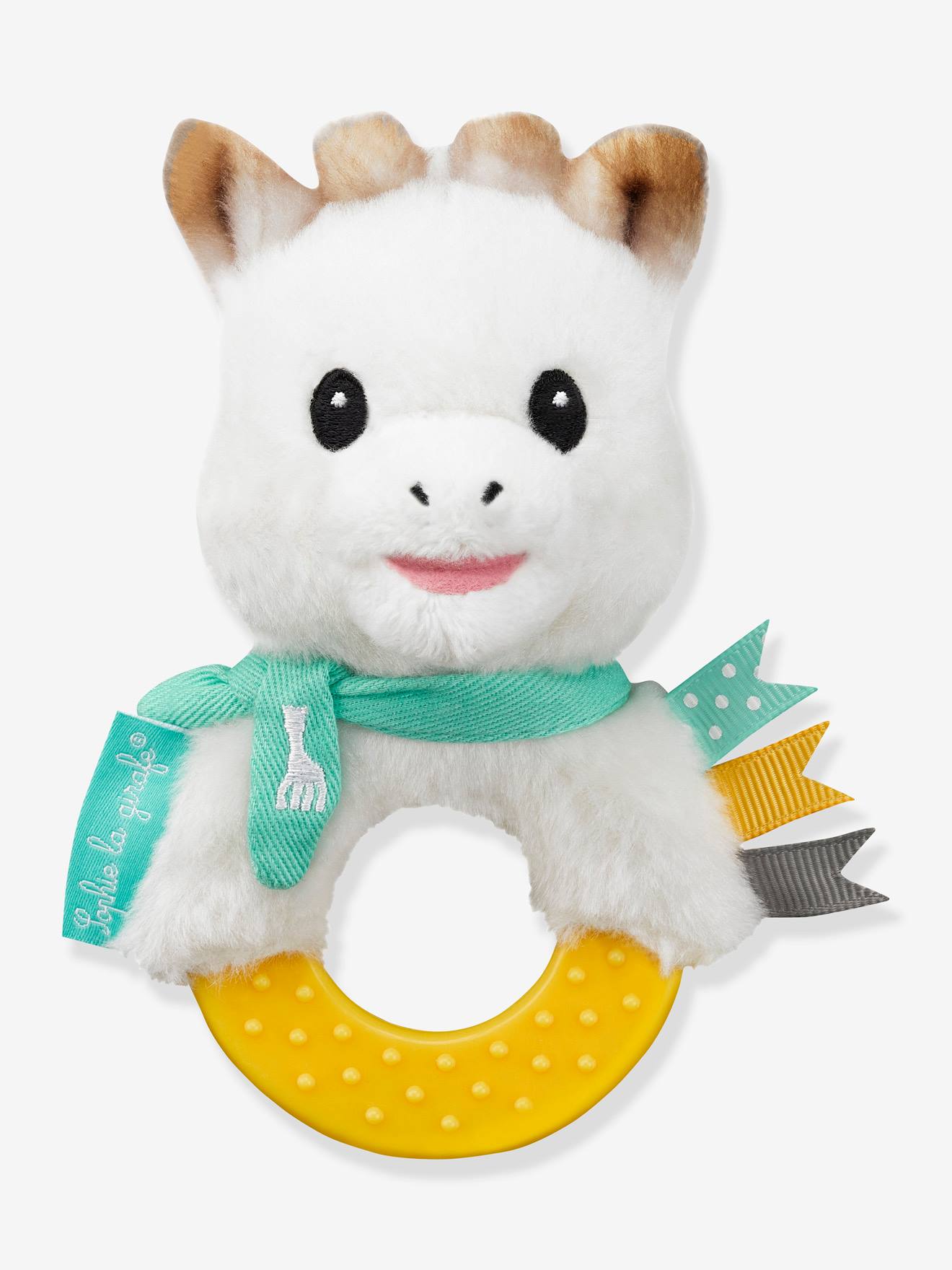 Hochet peluche à mordiller Sophie la Girafe beige