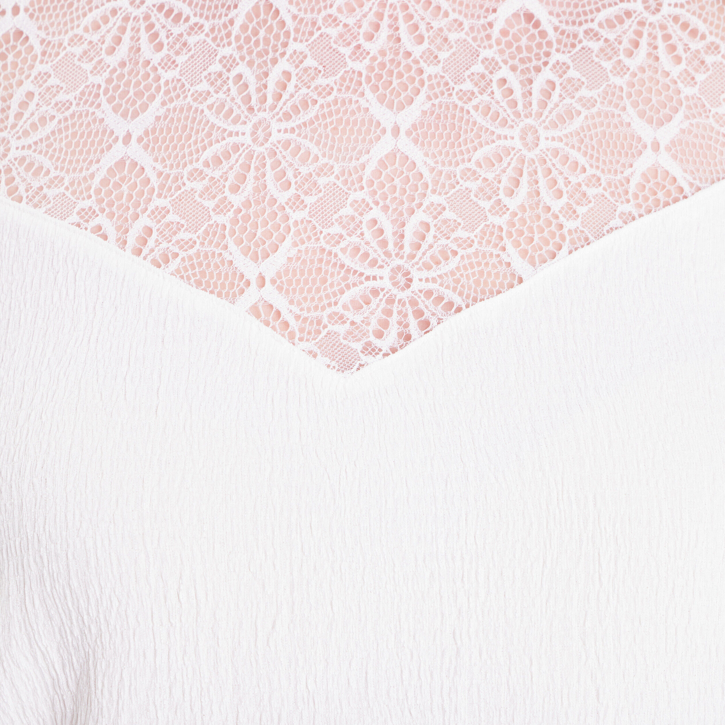 Blouse manches longues ecru femme | Cache Cache