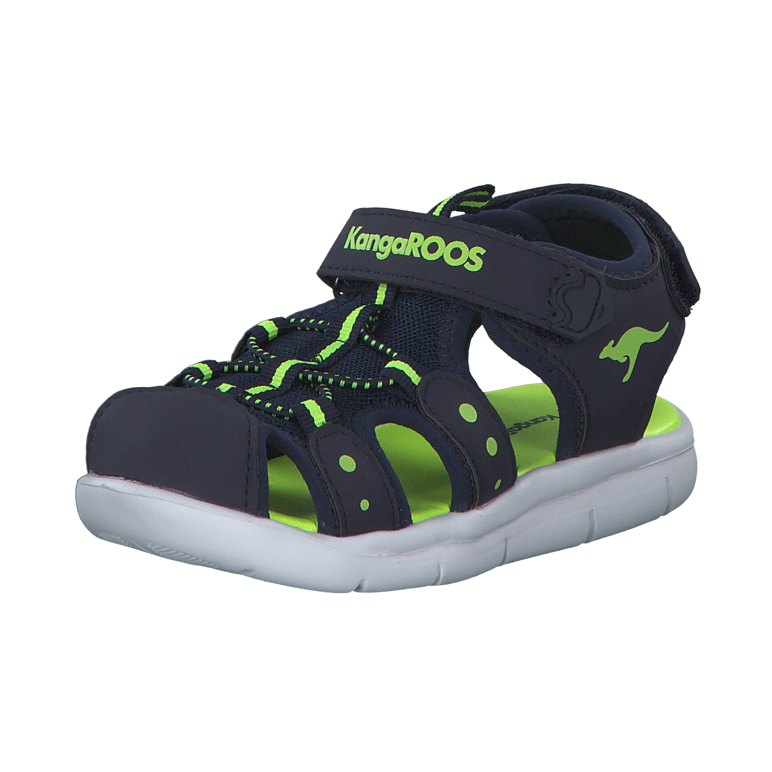 KangaROOS K-Grobi 02035, Sandalen (Kinder), Kinder, Blau/Grün