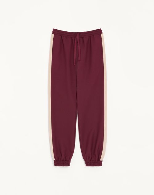 Calças de nylon Valentino com detalhes dourados