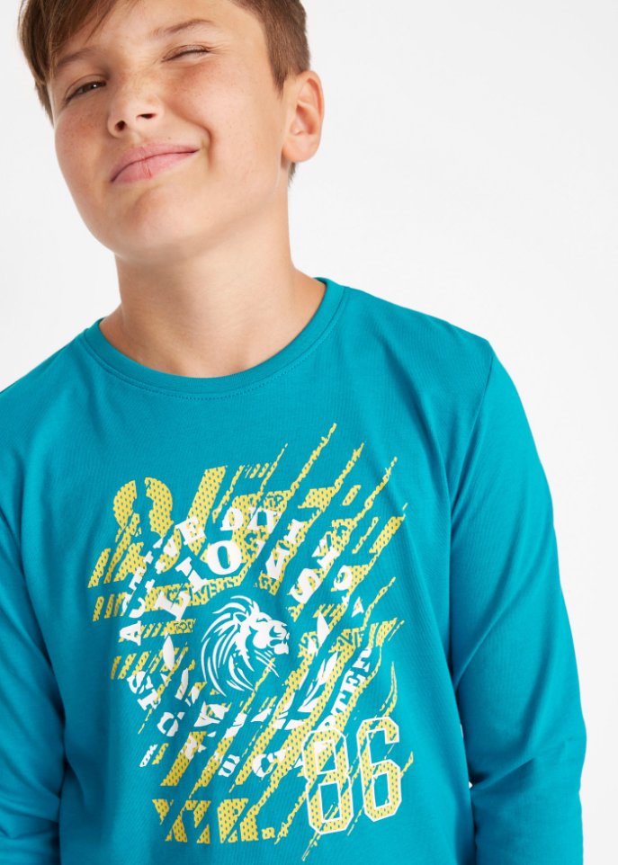 Jungen Langarmshirt aus Bio-Baumwolle (2er-Pack)