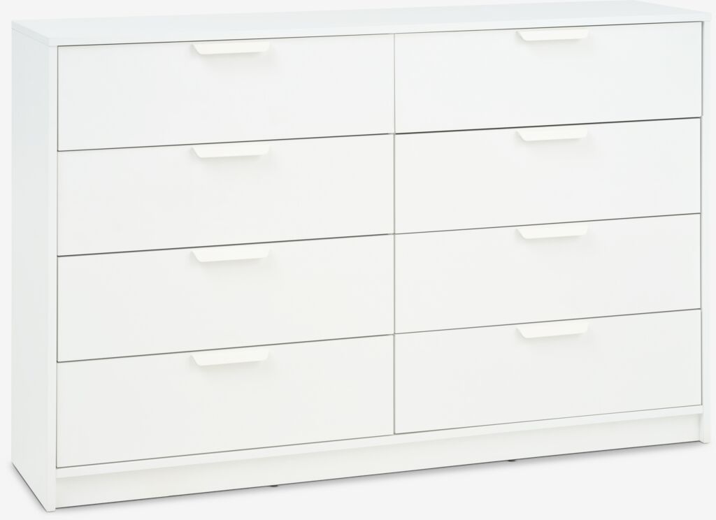 Commode JENSLEV 4 tiroirs, 4 tiroirs, blanche