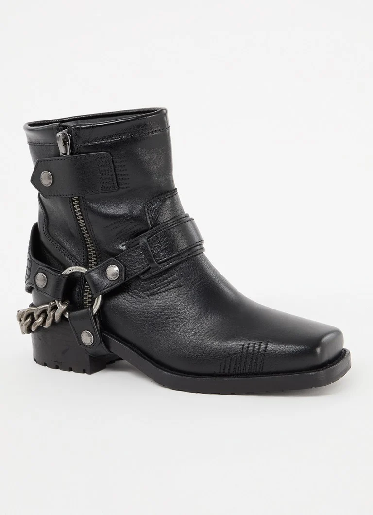Zadig&Voltaire  Igata enkellaarsje van kalfsleer