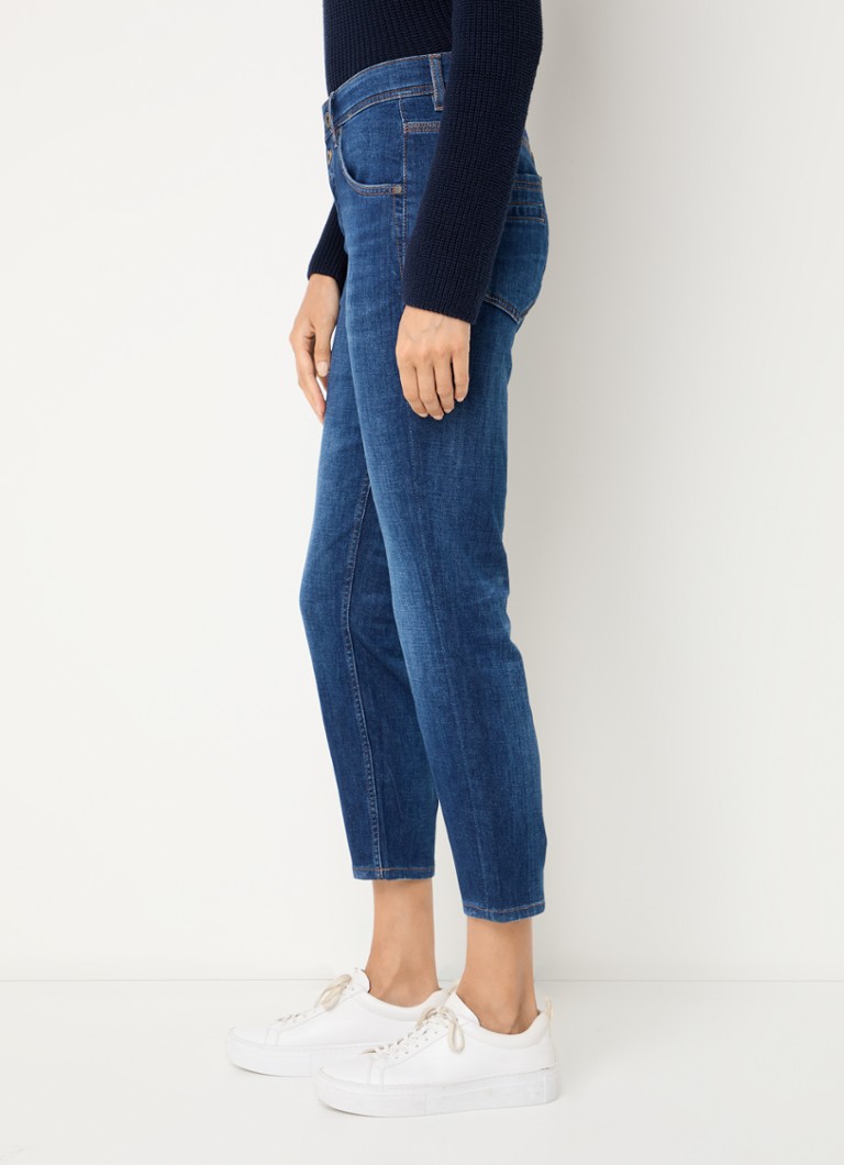 Jean Marc O'Polo taille mi-haute, coupe slim et court, extensible