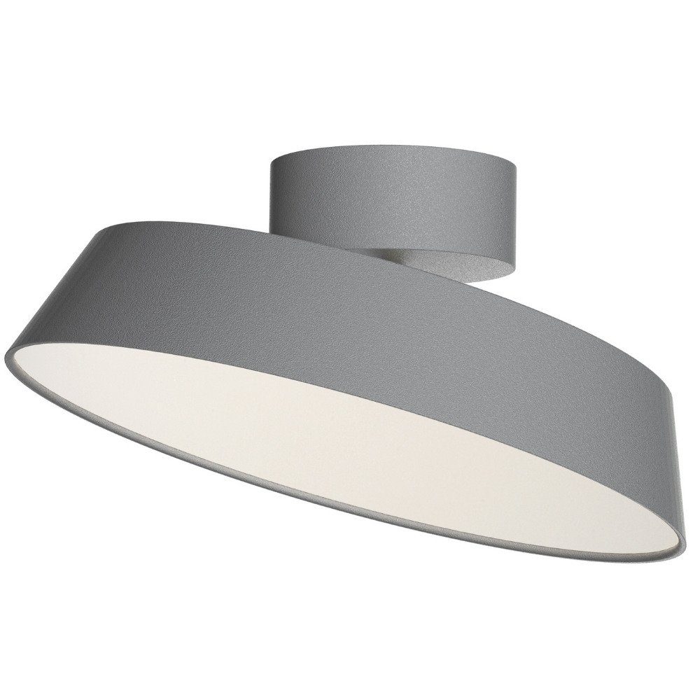 click-licht LED Deckenleuchte Designer LED Deckenleuchte Kaito in Grau 610lm by Bonnelycke MDD, keine Angabe, Leuchtmittel enthalten: Ja, fest verbaut, LED, warmweiss, Deckenlampe, Deckenbeleuchtung, Deckenlicht