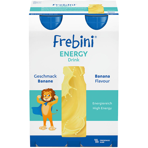 FREBINI Energy Drink Banane Trinkflasche  4X200 ml  Flüssigkeit