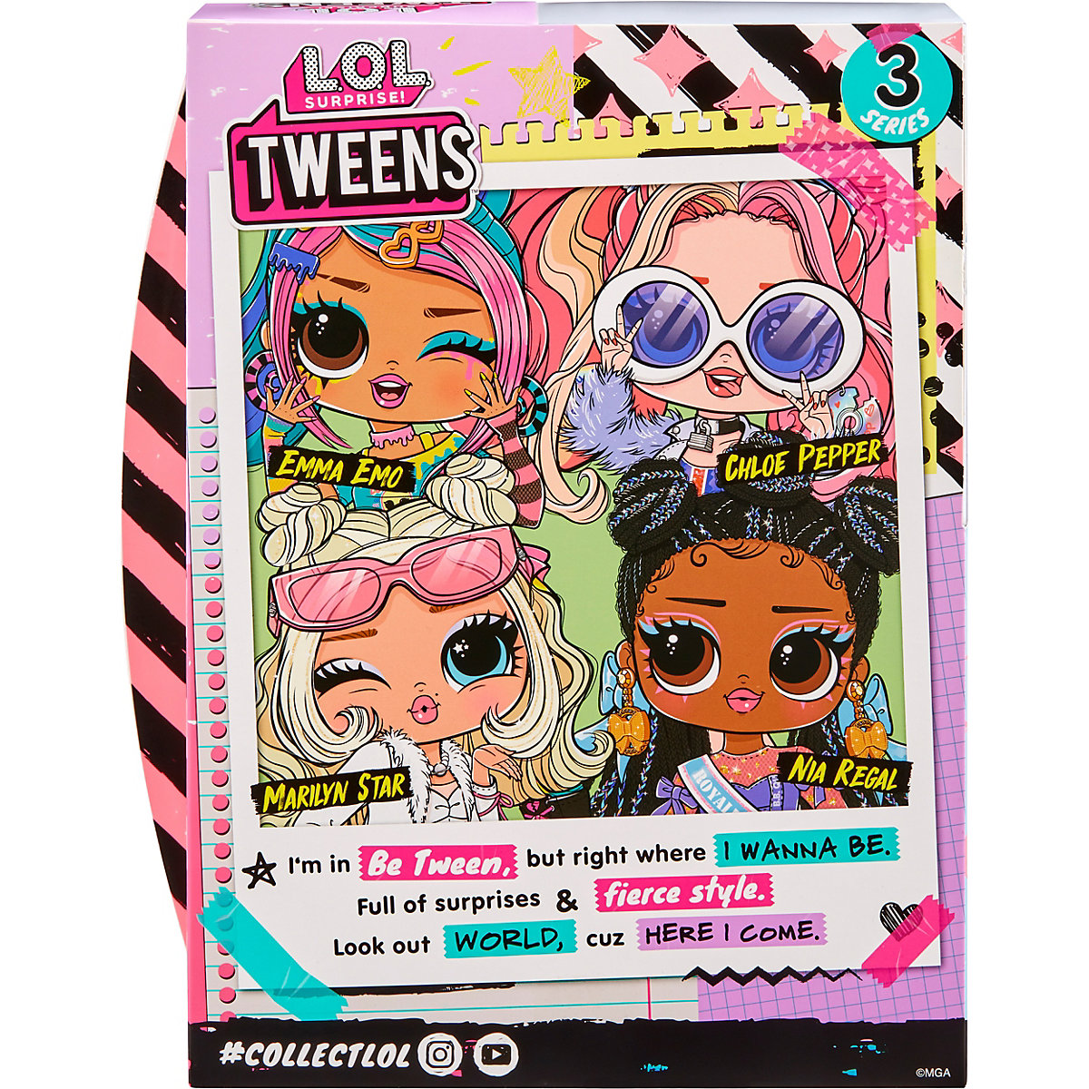 MGA 584063EUC L.O.L. Tweens Serie 3 Doll- Marilyn Star