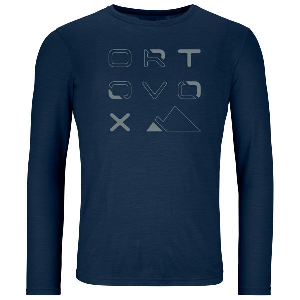 Ortovox - 185 Merino Brand Outline L/S - Merinoshirt