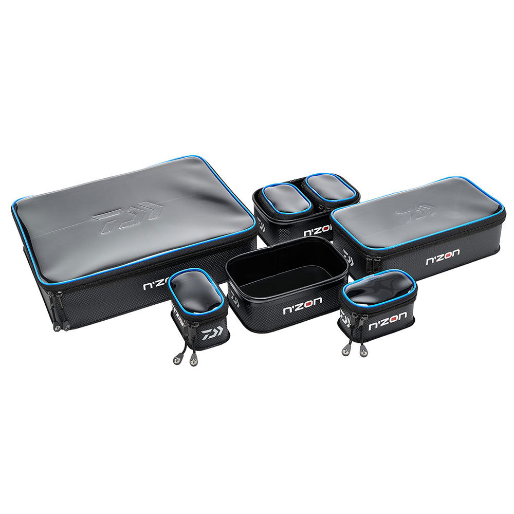 Daiwa N'Zon 8-teiliges wasserdichtes Set, 41 x 34 x 10 cm