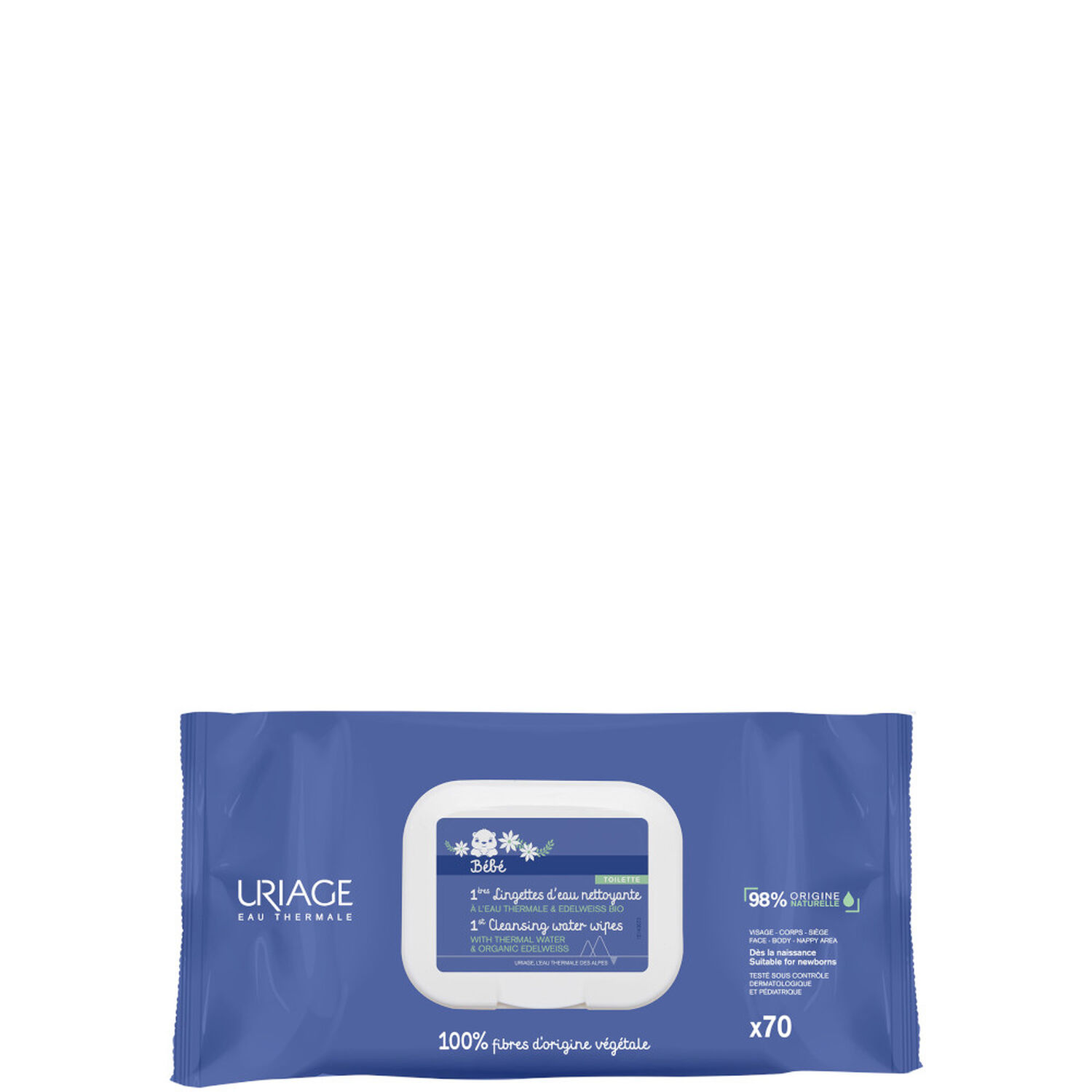 Uriage Bébé 1ères Lingettes Nettoyantes x 70