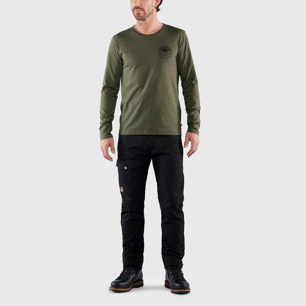 FOREVER NATURE BADGE LS M Herren - Langarmshirt