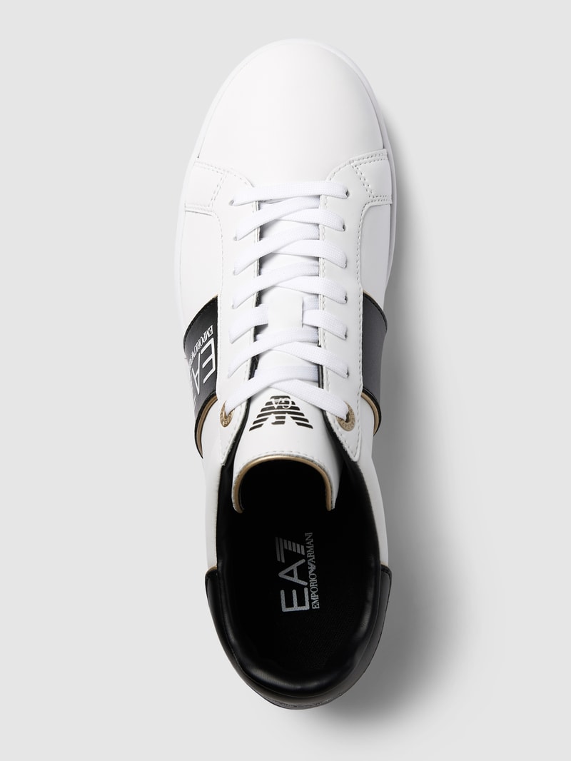 Sneaker mit Label-Details Modell 'CLASSIC' in weiß