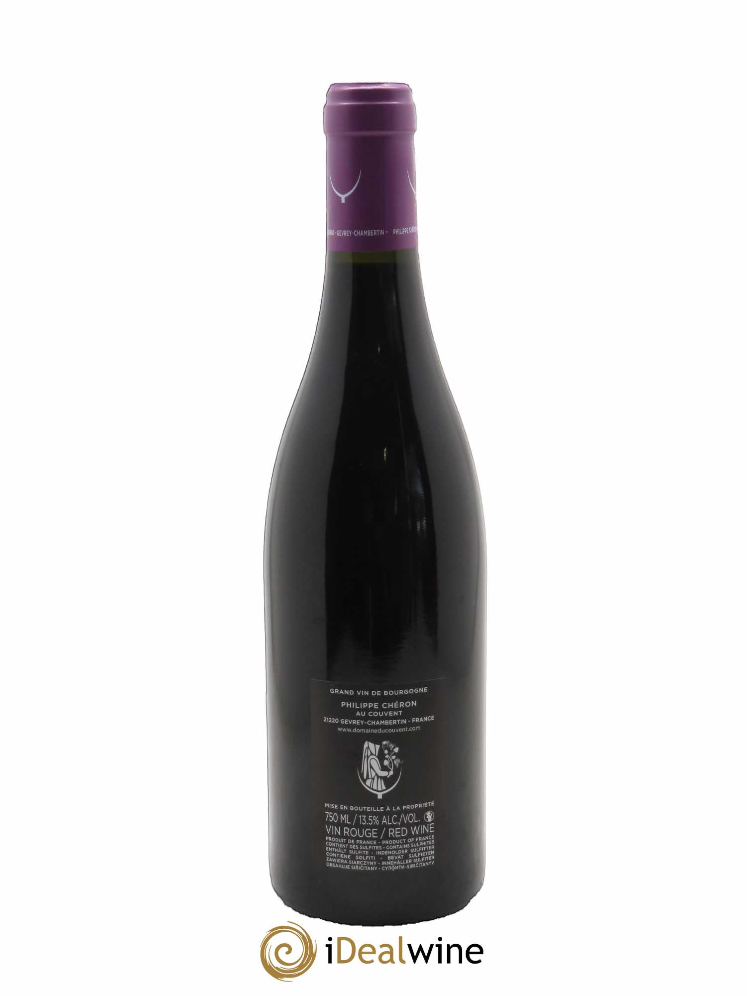 Gevrey-Chambertin 1er Cru Champonnet Domaine du Couvent  2016 - Lot de 1 Bouteille
