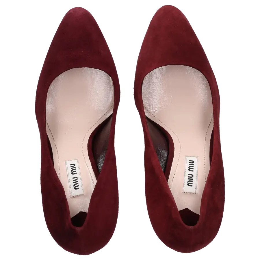 Miu Miu - Pumps Veloursleder - rot