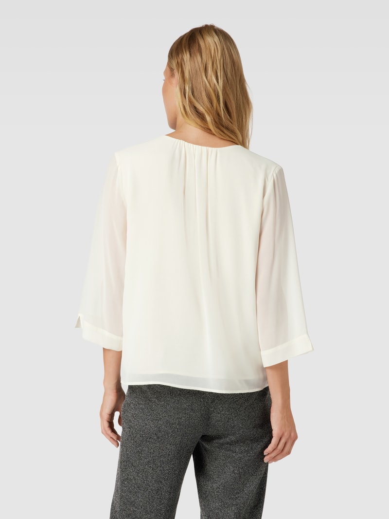 Bluse mit 3/4-Arm in ecru