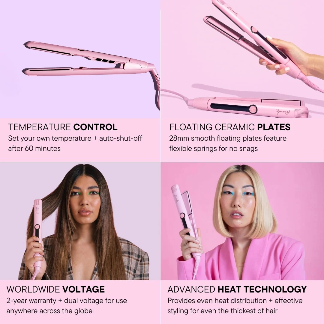 Plancha alisadora de cabello de 28 mm - Plancha para el cabello