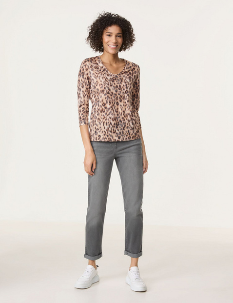 3/4 Arm Shirt in Ausbrenner-Qualität