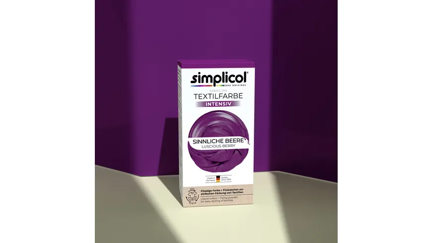 simplicol Textilfarbe Intensiv Sinnliche Beere 150 ml