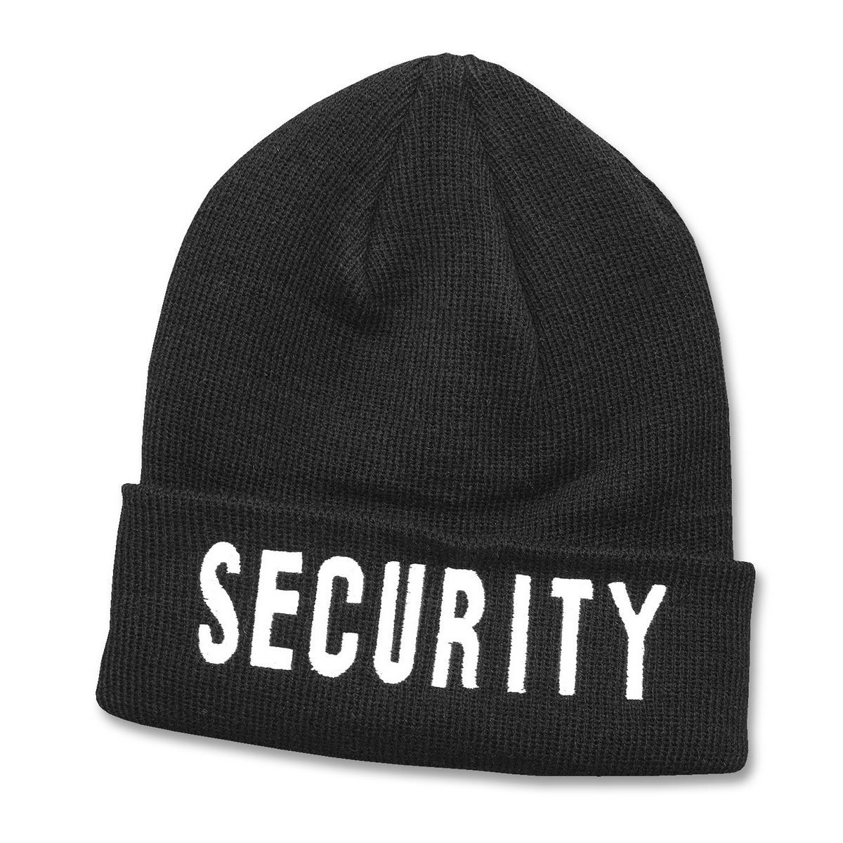 Rollstrickmütze Security schwarz