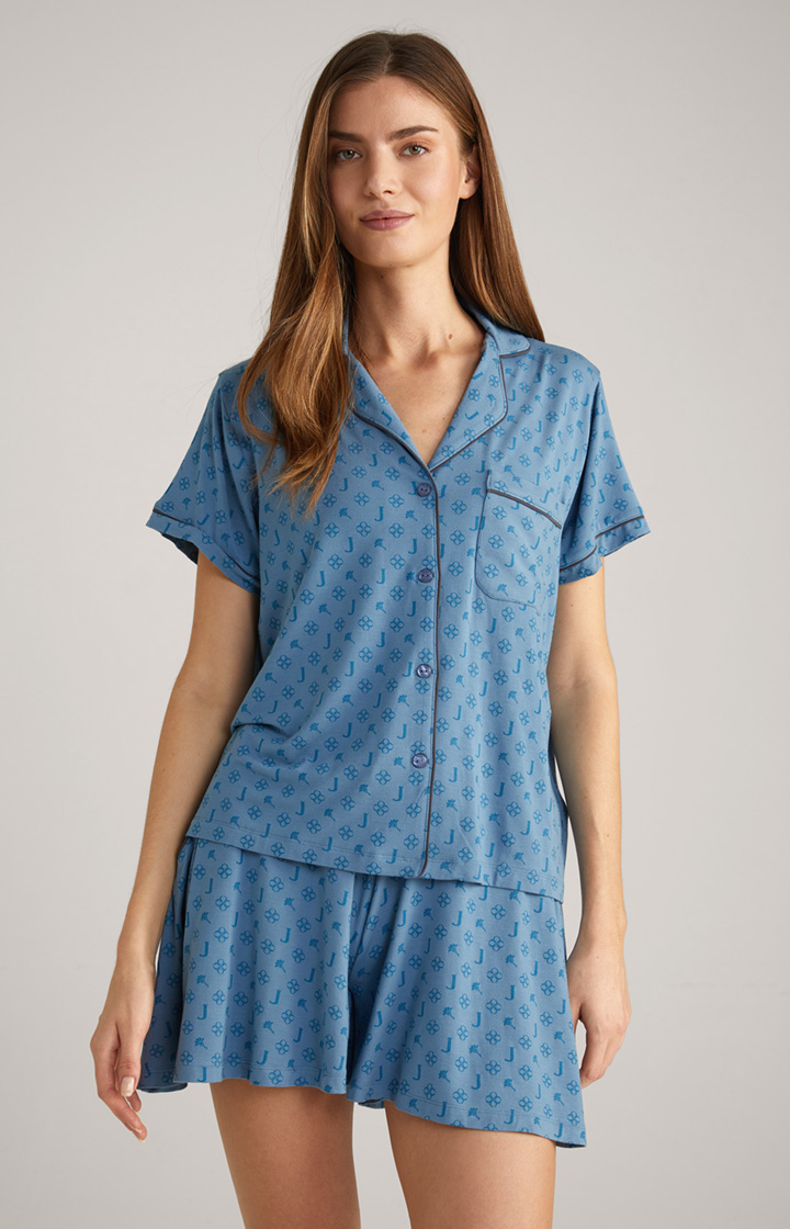 Loungewear Shirt in Ocean Blue