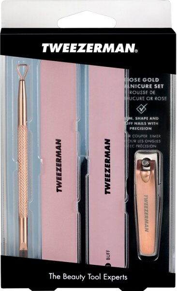 Tweezerman Manicure Kit - Maniküre Set, Rose Gold Maniküre-Set