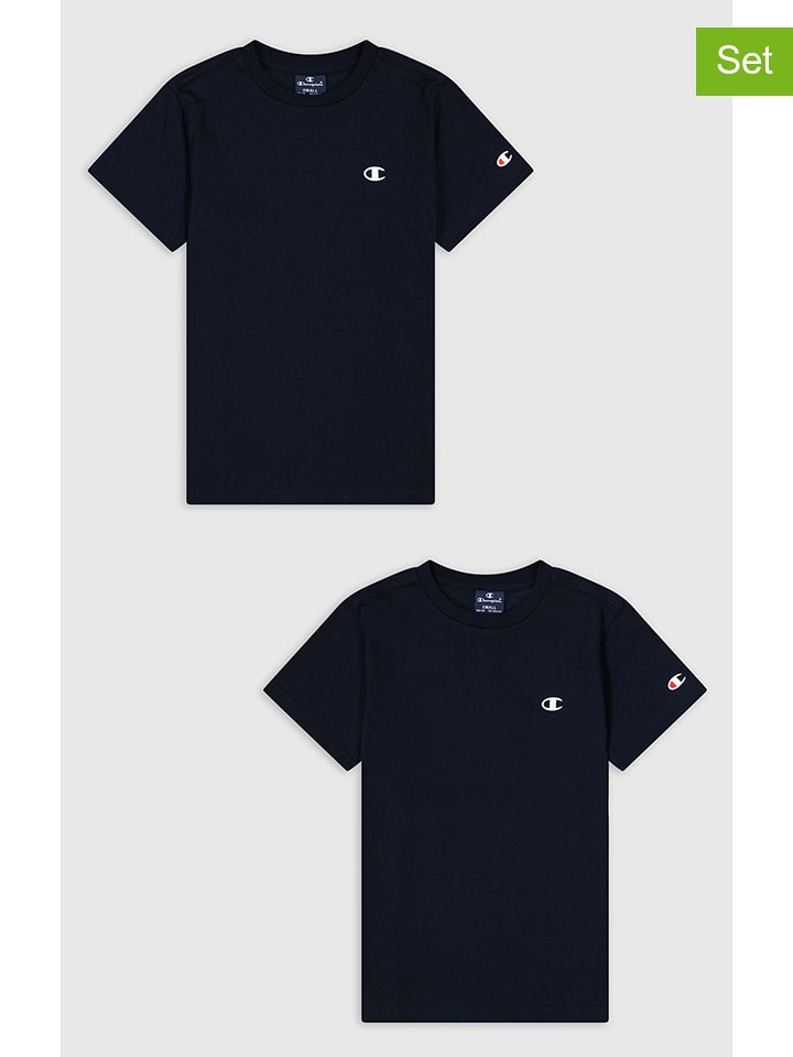 Champion 2er-Set: Shirt in Dunkelblau günstig kaufen
