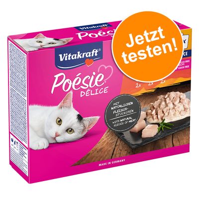 Vitakraft Poésie DéliSauce Mixpaket Pouch 6 x 85 g