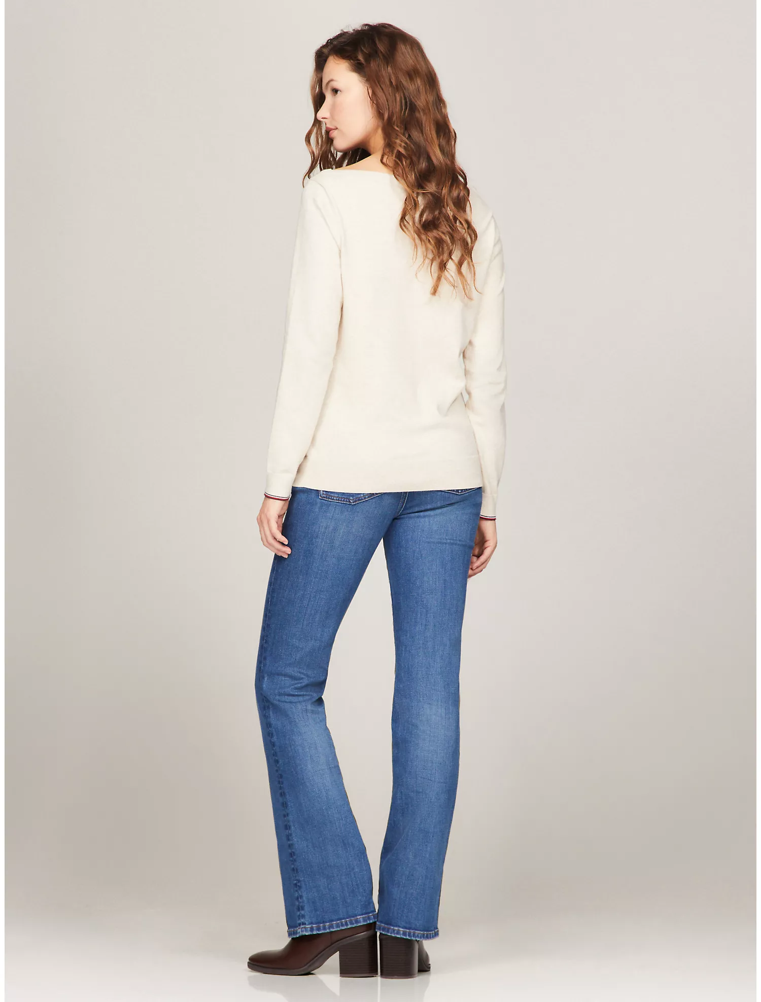 Solid Boatneck Sweater