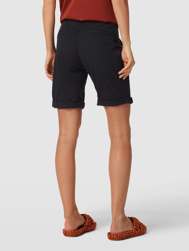 Chino-Shorts mit Allover-Print in marineblau