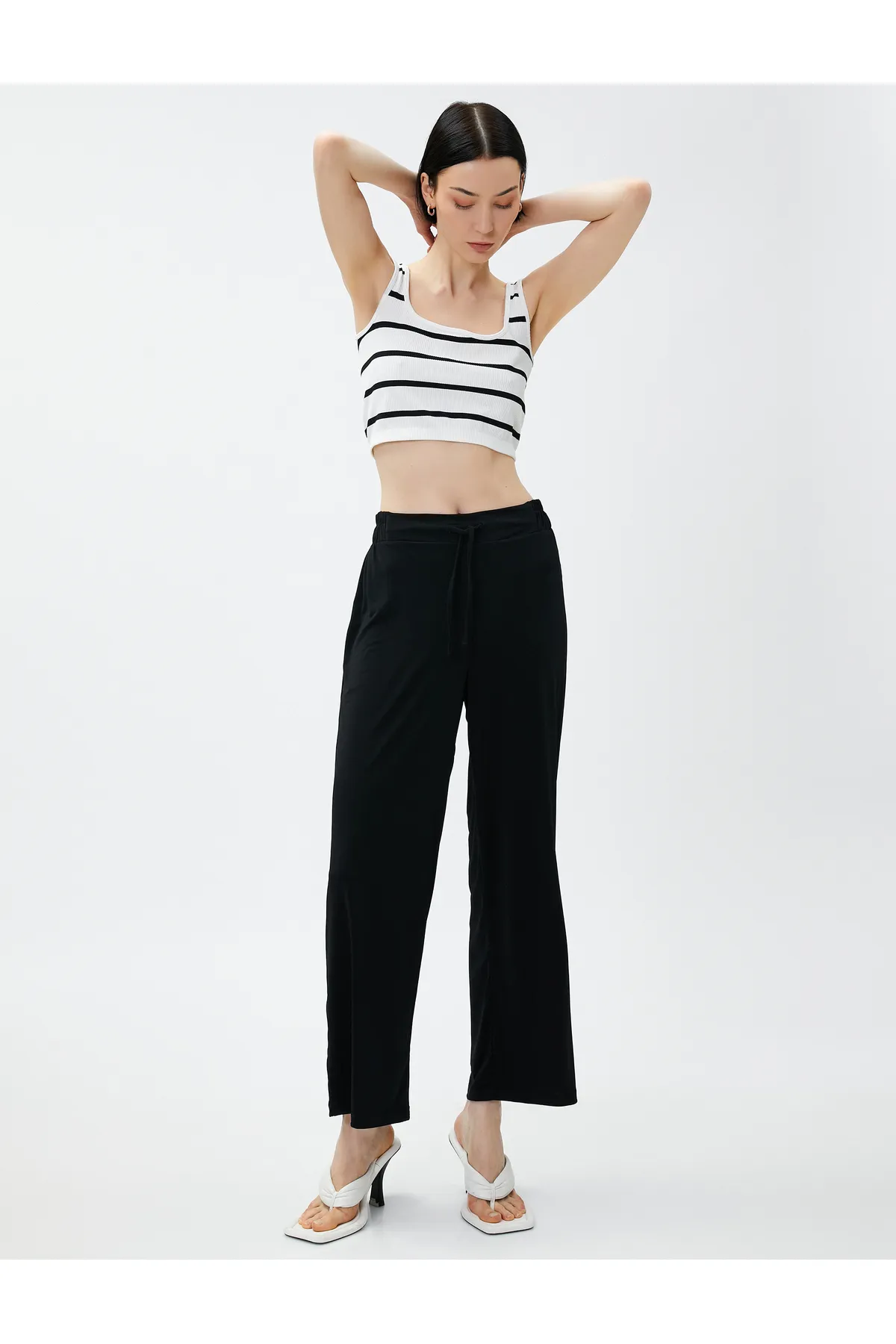 Koton  Hose mit weitem Bein und Bindebund