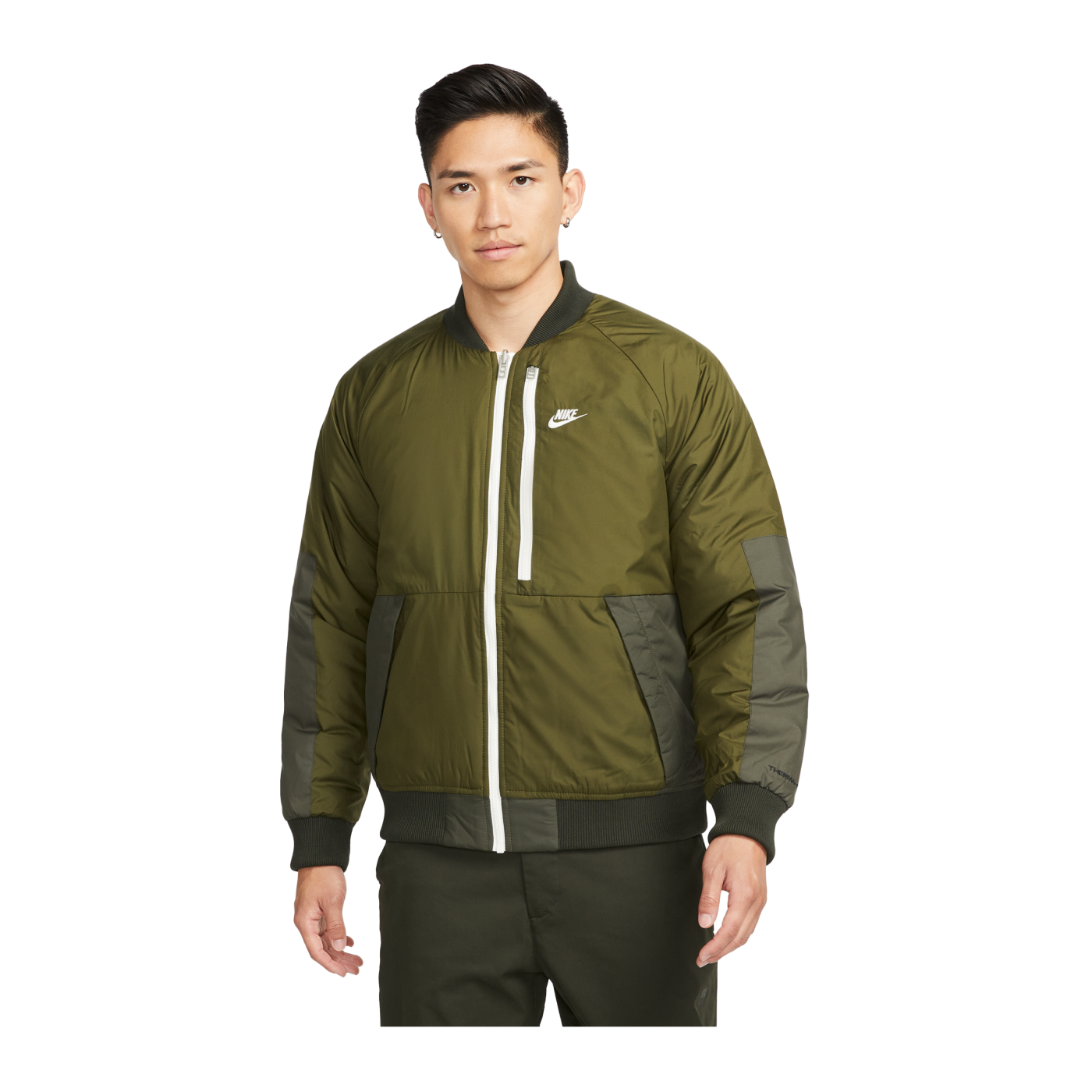 Nike Therma-FIT Legacy Bomber Jacke Grün F326