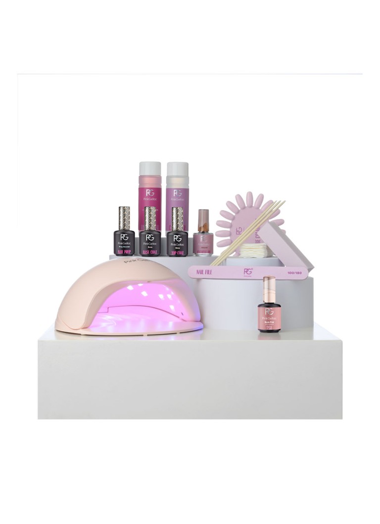 Różowy żel żelowy Premium Compact Starter Set – zestaw lakierów żelowych do paznokci