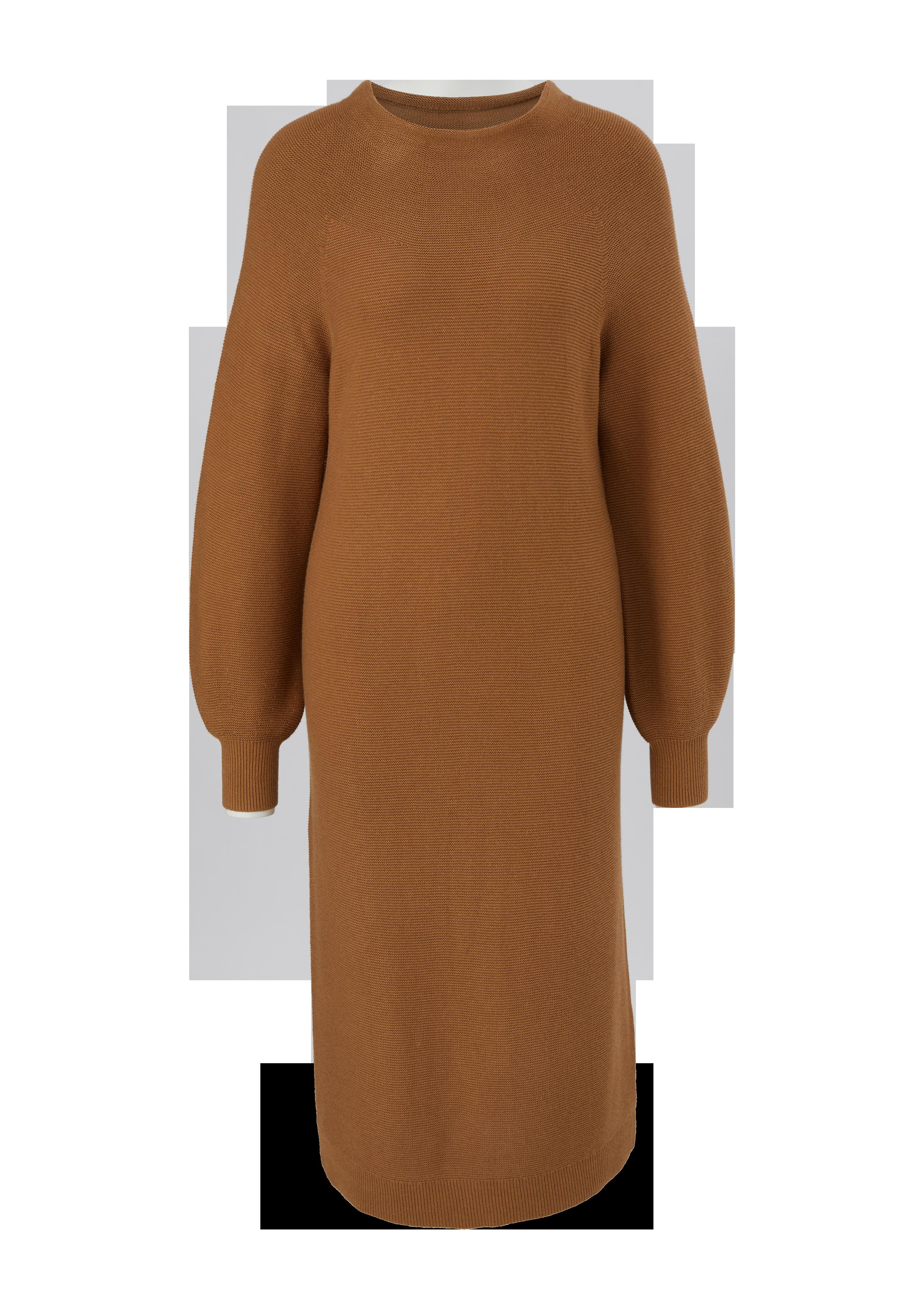Midi-Kleid mit geripptem Saum  2125717-8469