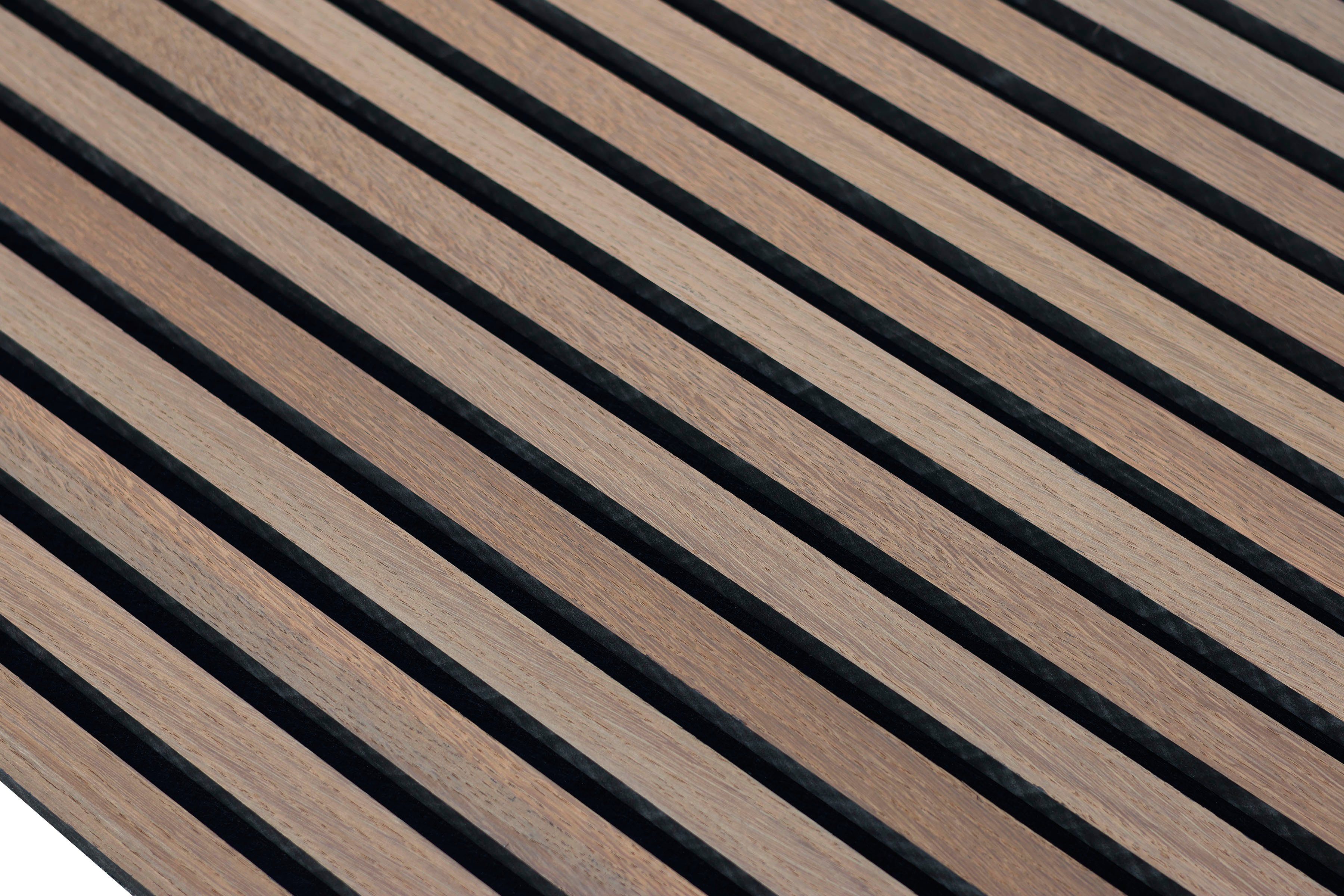 Vereg Schallschutzpaneel Echt Holzfurnier in 3D Optik, BxL: 60x240 cm, (1-tlg) echt Holzfurnier