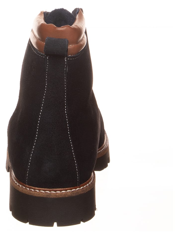 Tommy Hilfiger Shoes Leder-Boots in Dunkelblau günstig kaufen 40