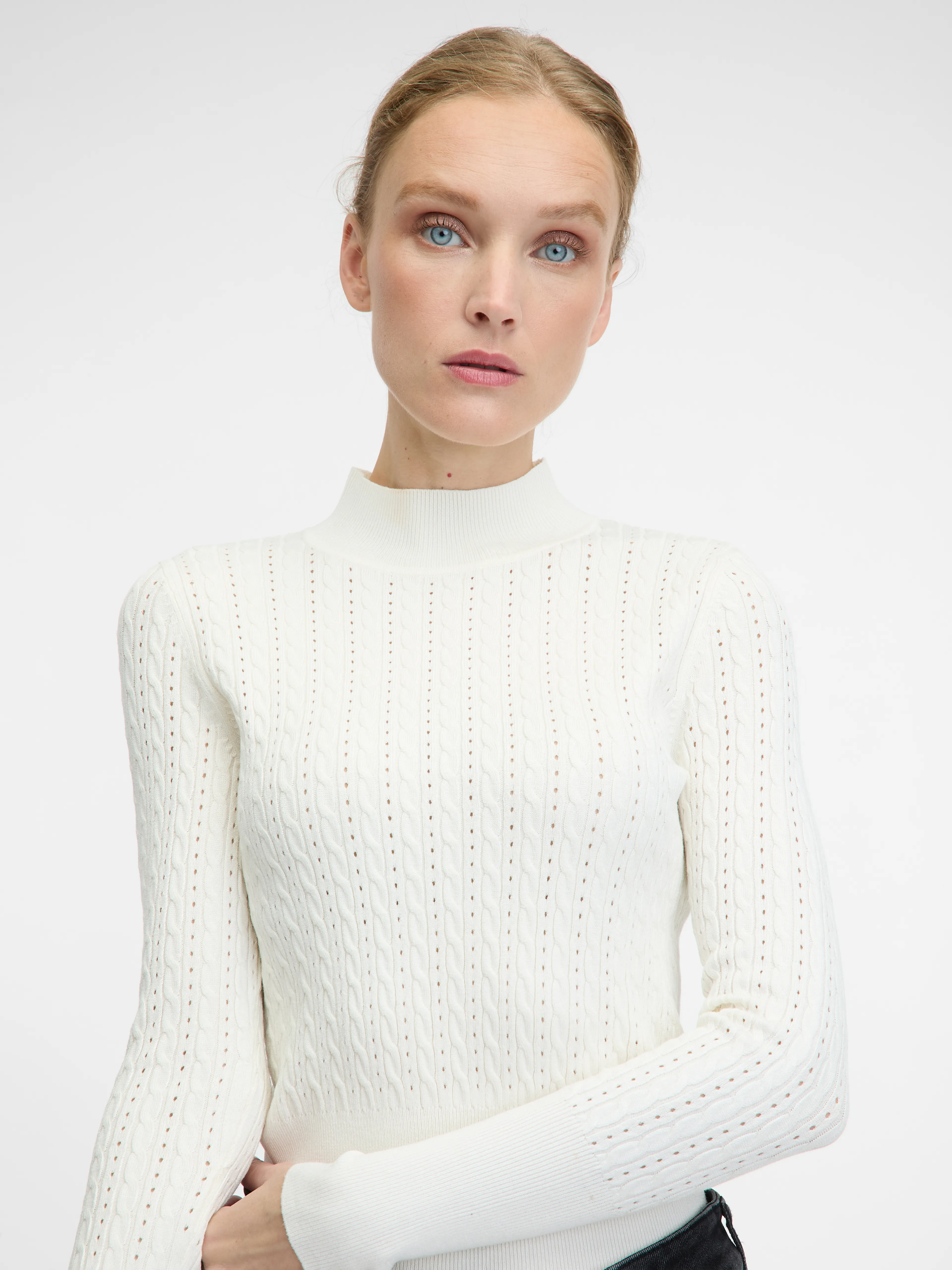 Weißer Damen-Pullover ORSAY