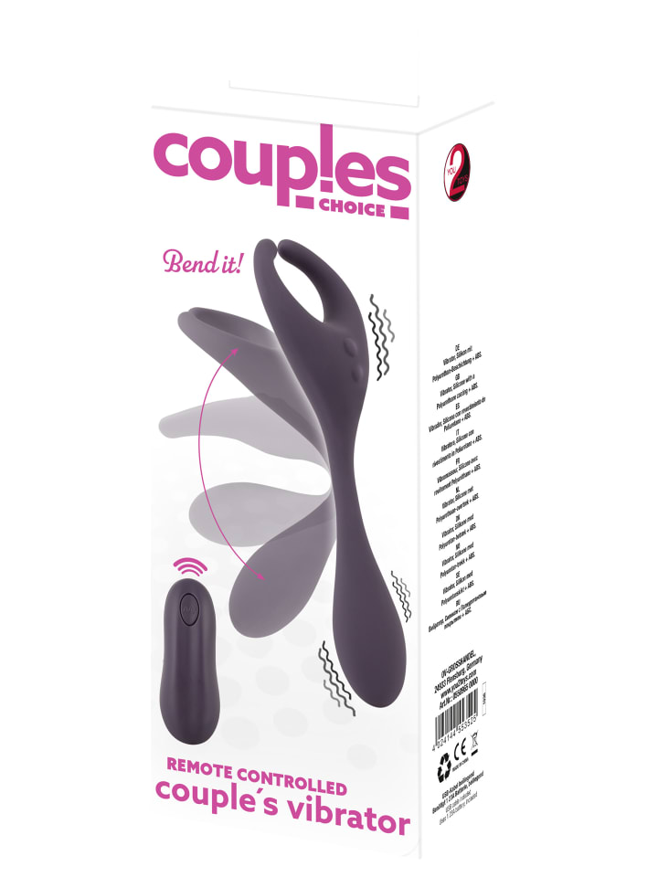 Couples Choice Vibrator Remote Controlled Couple's Vibrator in lila günstig kaufen 18,5 cm